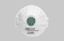 BLS FFP3 Atemschutzmaske 650 mit Ventil